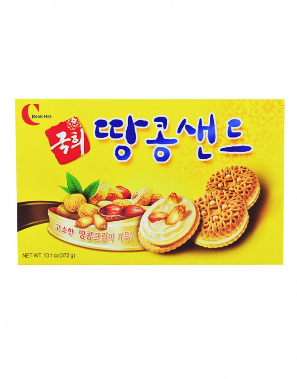 韩国 Kook Hee 花生夹心饼干 372g-0