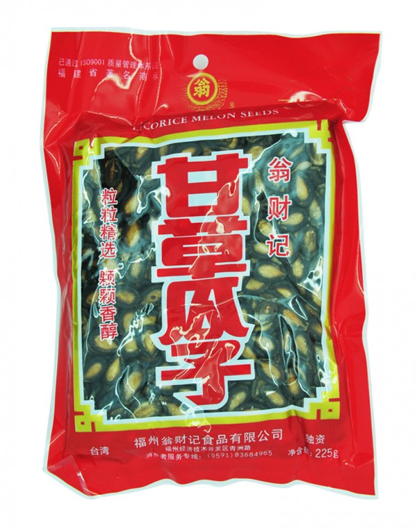 翁财记 甘草瓜子 225g-0