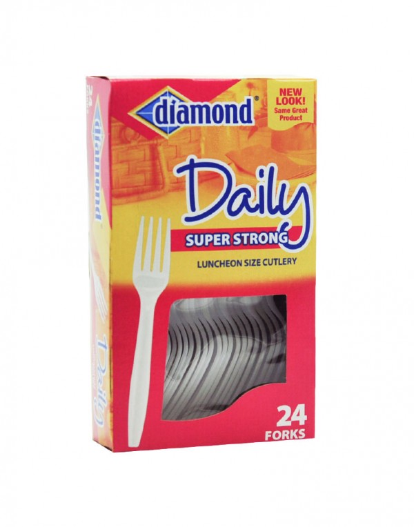 Diamond Daily 塑料叉子 24个-6832