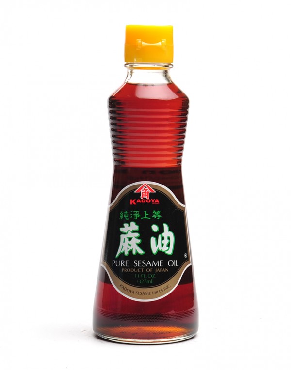 日本 Kadoya 上等麻油 327ml-0