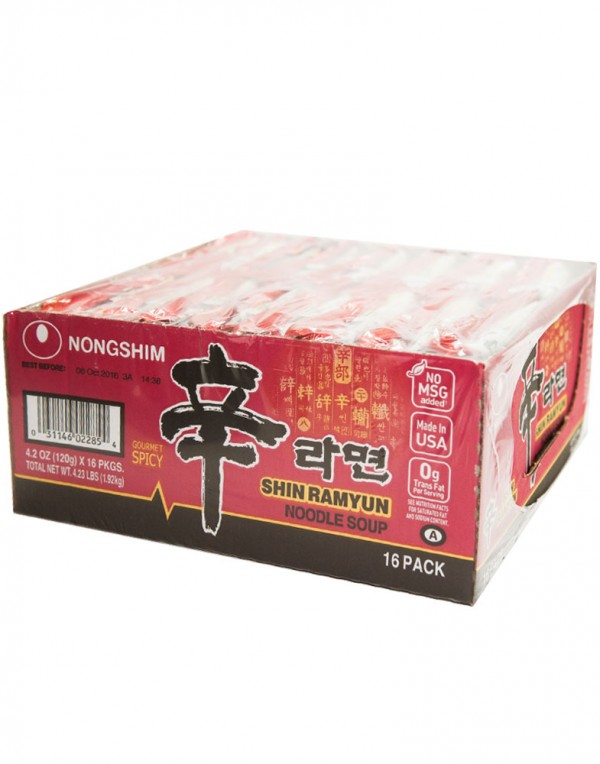 韩国方便面Nongshim 红色拉面整箱（16袋装）120g x 16-0