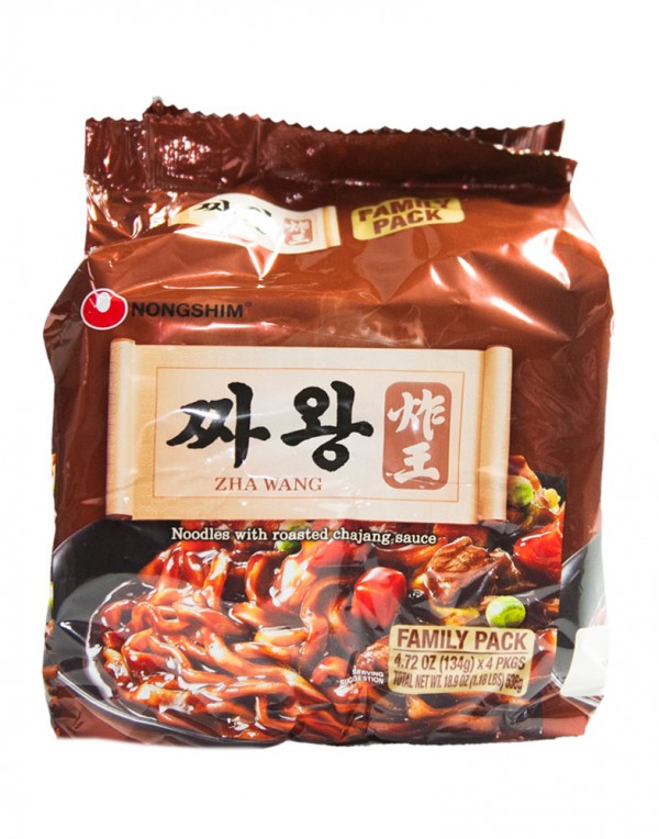 韩国方便面Nongshim 炸王炸酱泡面（4袋装）134g x 4-0