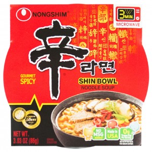 韩国方便面Nongshim 红色拉面中杯泡面 86g-0