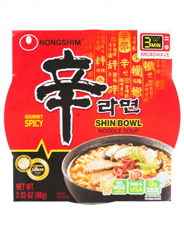 韩国方便面Nongshim 红色拉面中杯泡面 86g-0