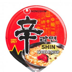 韩国方便面Nongshim 红色拉面小杯泡面 75g-0