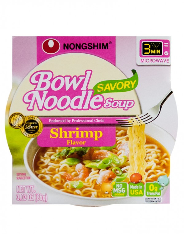 韩国方便面Nongshim 鲜虾中杯泡面 86g-0