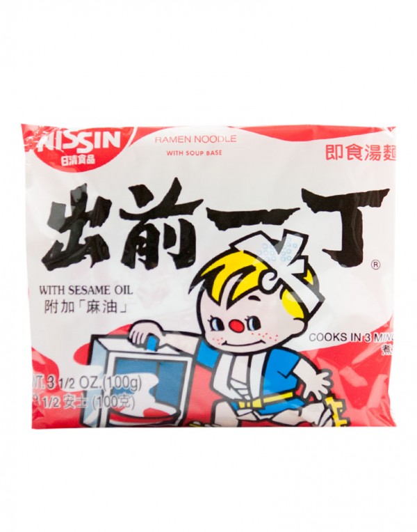 日本日清Nissin 出前一丁 即食汤面 （袋装）100g-0