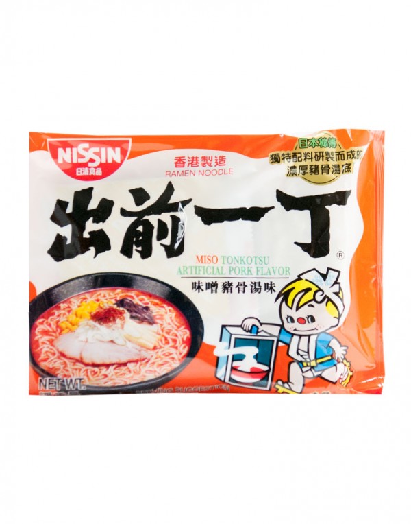 日本日清Nissin 出前一丁 味增猪骨汤面 （袋装）100g-0