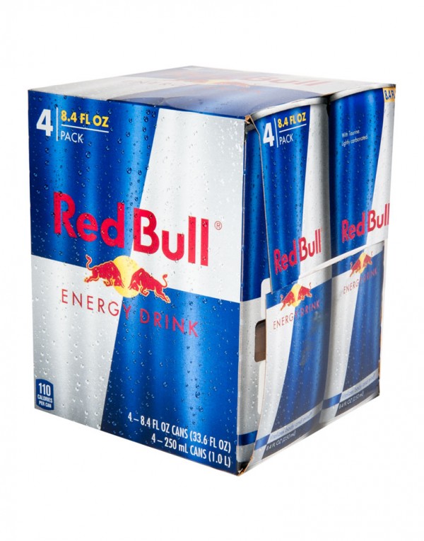 RedBull 红牛 能量饮料（4瓶装）8.4FL OZ x 4 -0